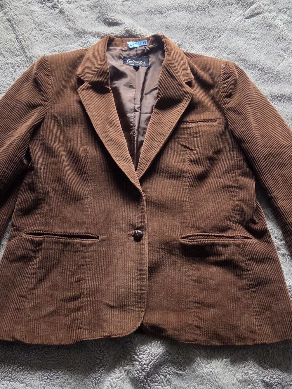 NWOT ANTHONY'S Vintage Corduroy Blazer Jacket 18/12
